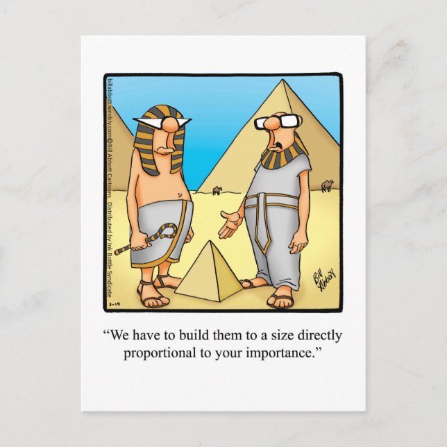 Funny Egyptian  Humour Postcard (Front)