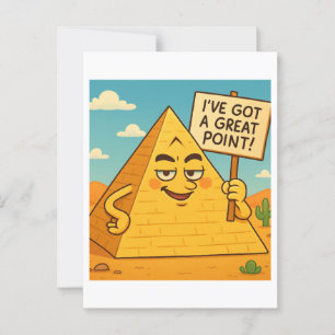 Funny Egyptian Pyramid Joke Postcard