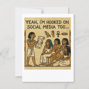 Funny Egyptian Social Media Humour Postcard