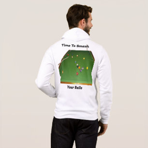 Funny Eightball Smashing Balls, Hoodie