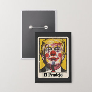 Funny El Pendejo Satirical Trump Clown Portrait