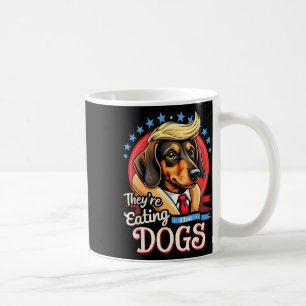 Funny Election 2024 Retro They’re Eating The Dogs Coffee Mug