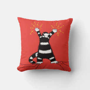 Funny Electric Cat Character High Voltage Cushion