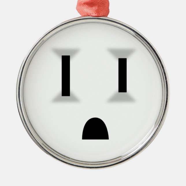Funny Electrical Outlet Metal Tree Decoration (Front)