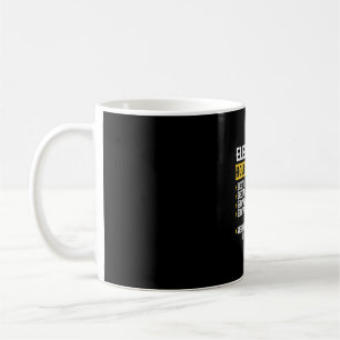 Funny  Electrician Apparel, Hourly Rate Men Coffee Mug