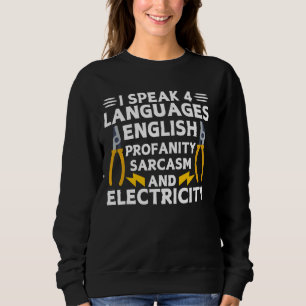 Funny Electrician Art Men Women Electrical Enginee Sweatshirt