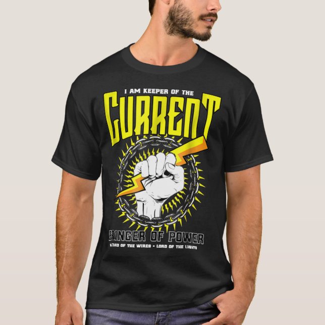 Funny Electrician Gift  Electrical Engineer Linema T-Shirt (Front)