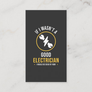 Funny Electrician Quote Business Card