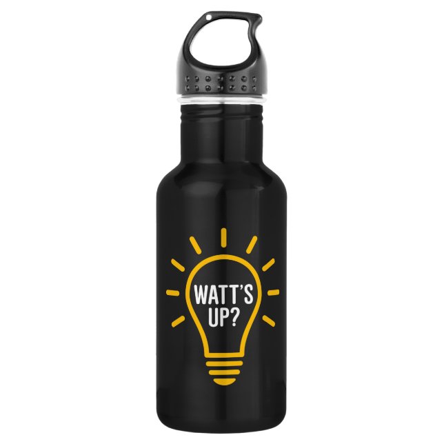 Funny Electrician Quote Watt's Up 532 Ml Water Bottle (Front)