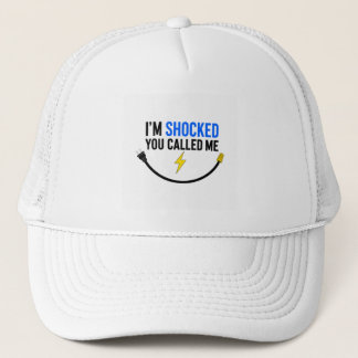 Funny Electrician T-Shirt – “I’m Shocked You Calle Trucker Hat