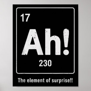 Funny Element Of Surprise Poster
