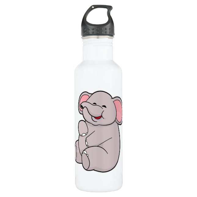 Funny Elephant 710 Ml Water Bottle (Front)