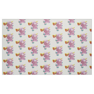 Funny elephant baby fabric