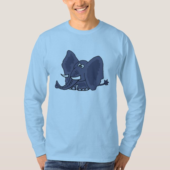 Funny Elephant Cartoon Shirt (Front)