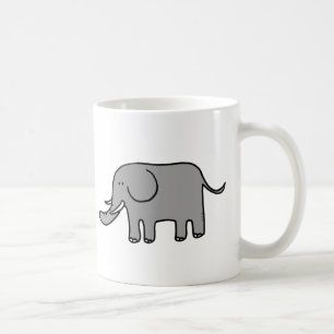 Funny elephant coffee mug