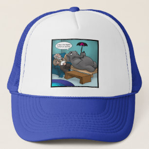 Funny Elephant In Therapy Cards Tees Gifts Etc Trucker Hat