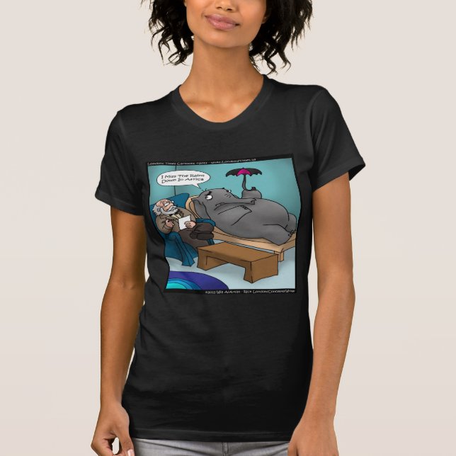 Funny Elephant In Therapy T-Shirt (Front)
