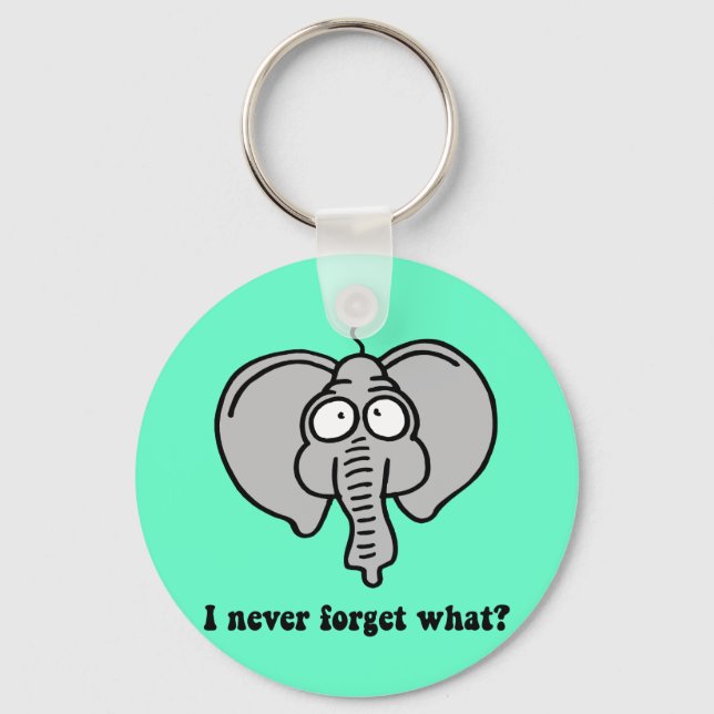 Funny elephant key ring (Front)