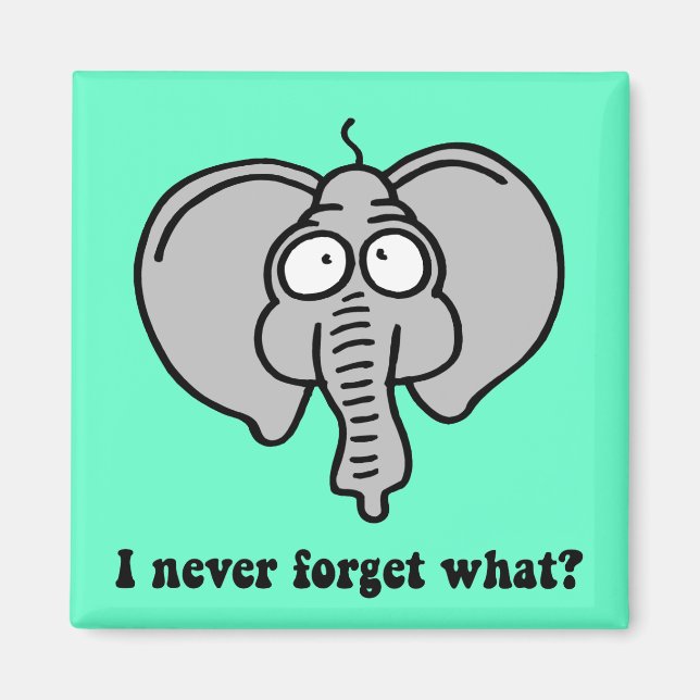 Funny elephant magnet (Front)