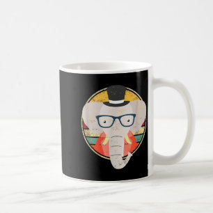 Funny Elephant Wildlife Safari Retro Vintage Outfi Coffee Mug
