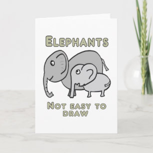 Funny Elephants Card