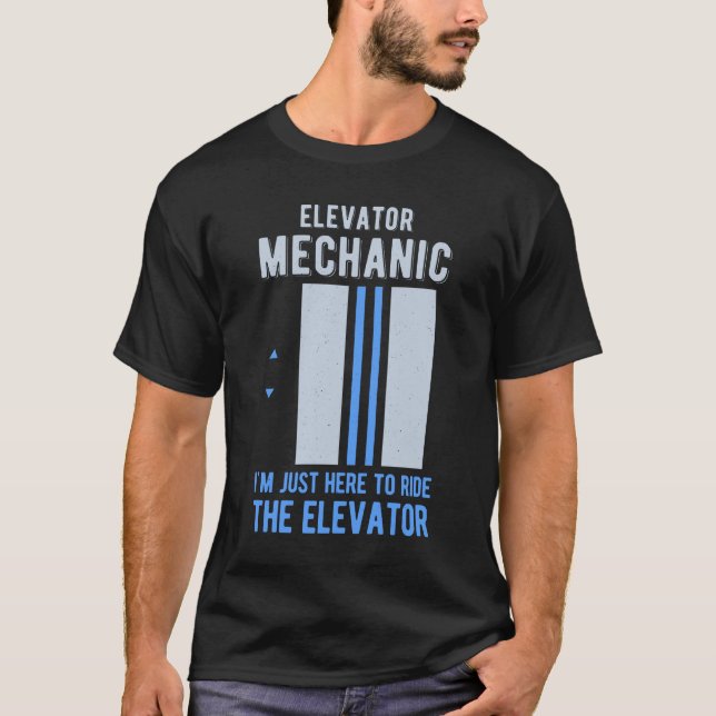 Funny Elevator T-Shirt (Front)