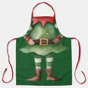 Funny Elf  Apron