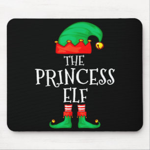 Funny Elf Family Christmas Princess Elf Sweater Me Mouse Pad