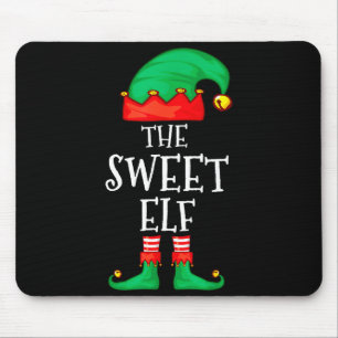 Funny Elf Family Christmas The Sweet Elf Sweater M Mouse Pad