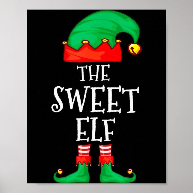 Funny Elf Family Christmas The Sweet Elf Sweater M Poster (Front)