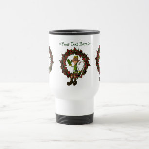 Funny Elf Personalised Christmas Holiday Mug
