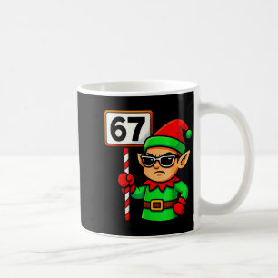 Funny Elf Six Seven 6 7 Meme Christmas Costume 67  Coffee Mug