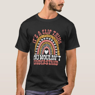 Funny Elif Name Leopard Funny Elif Birthday Quote T-Shirt