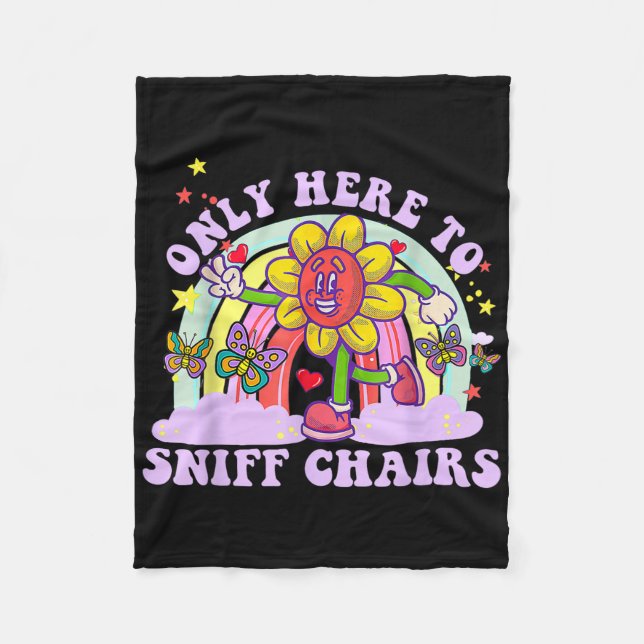 Funny Embarring Inappropriate Only Here To Sniff C Fleece Blanket (Front)