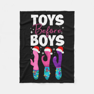 Funny Embarring Toys Before Boys Fun Adult Humour  Fleece Blanket
