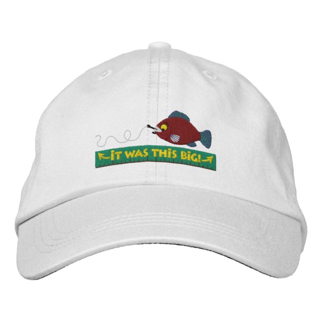 Funny Embroidered Fishing Hat (Front)