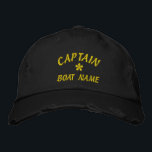 Funny Embroidered Hat<br><div class="desc">Embroidered cap,  Embroidered Hat,  embroidered CAPTAIN,  Embroidered boat NAME</div>