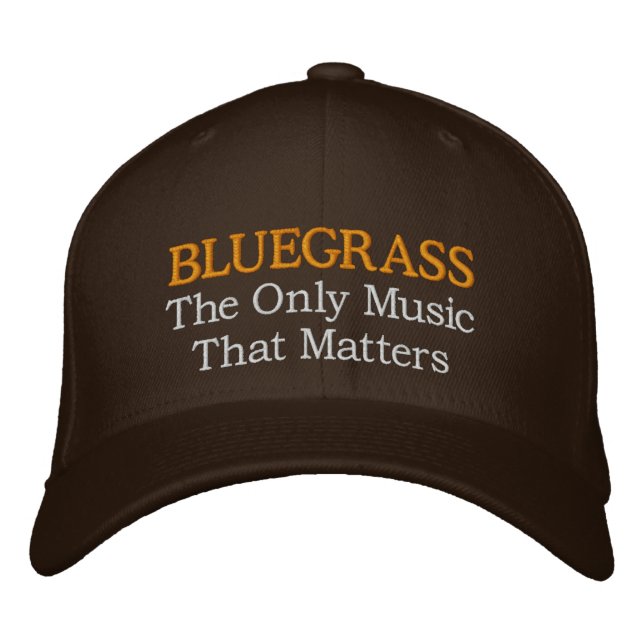 Funny Embroidery Bluegrass Hat (Front)