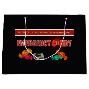 Funny Emergency Candy Safety First Large Gift Bag