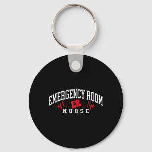 Funny Emergency Department Emergency Room Nurse ER Key Ring