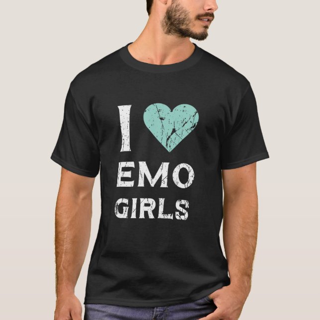Funny Emo Quote Valentines Day Cool For Emo Couple T-Shirt (Front)