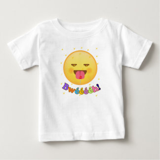 Funny Emoji Baby T-shirt - Tongue Out Emoticon