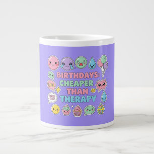 Funny Emoji Birthday Quote Graphic Large Coffee Mug