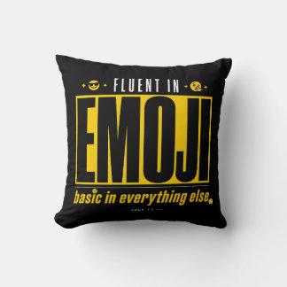 Funny Emoji Lover Decorative Cushion