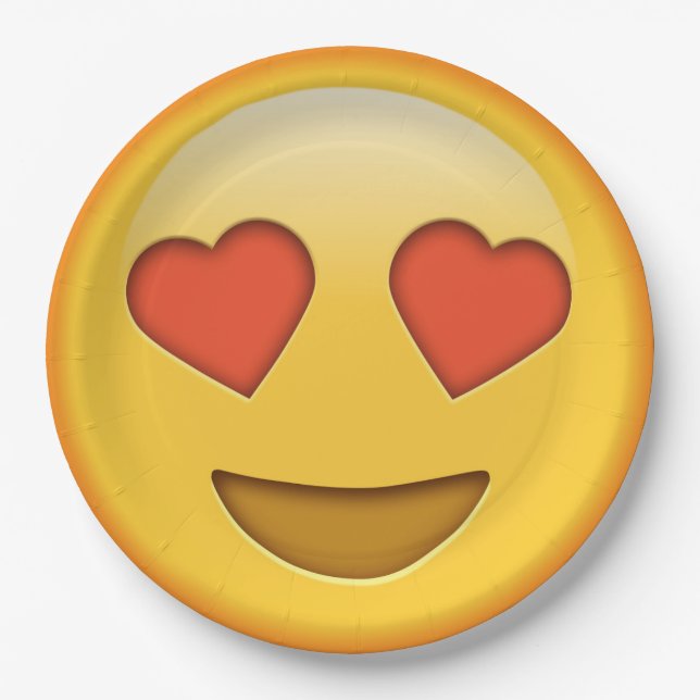Funny emoji paper plate (Front)