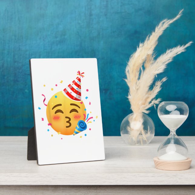 Funny Emoticon Party Plaque (Side)