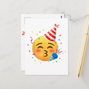Funny Emoticon Party Postcard