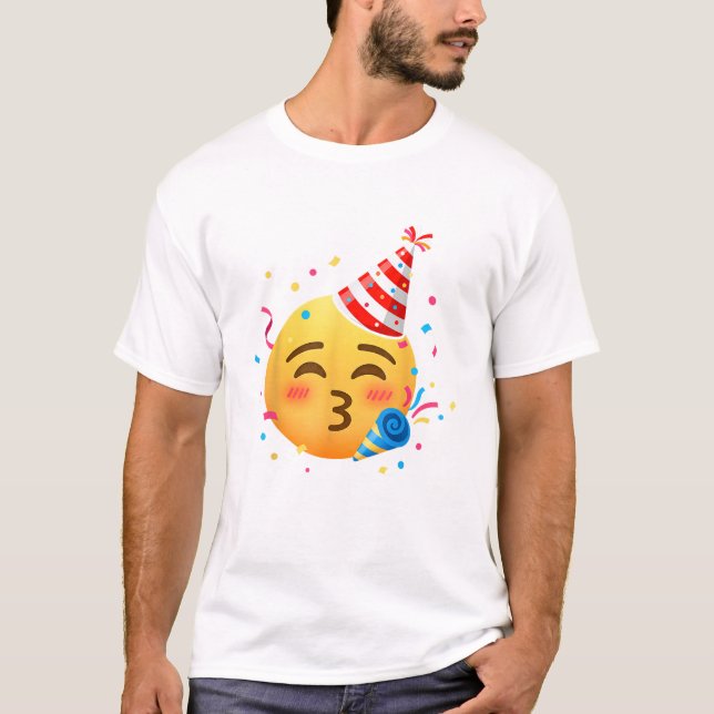 Funny Emoticon Party T-Shirt (Front)