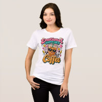 Funny Emotional Support Coffee T-Shirt | Cute Iced