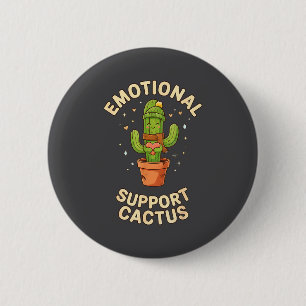 Funny Emotional Suprt Cactus Kawaii Succulent Plan 6 Cm Round Badge